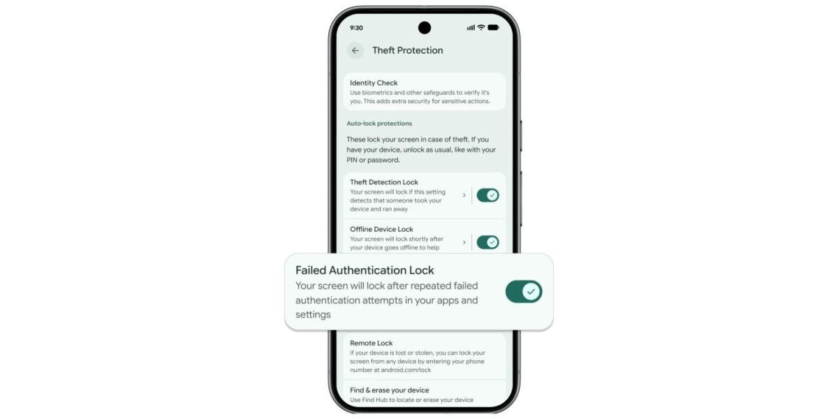 Google parantaa Android-laitteiden varkaussuojaa – pääsykoodin arvaaminen käy entistä haastavammaksi.0