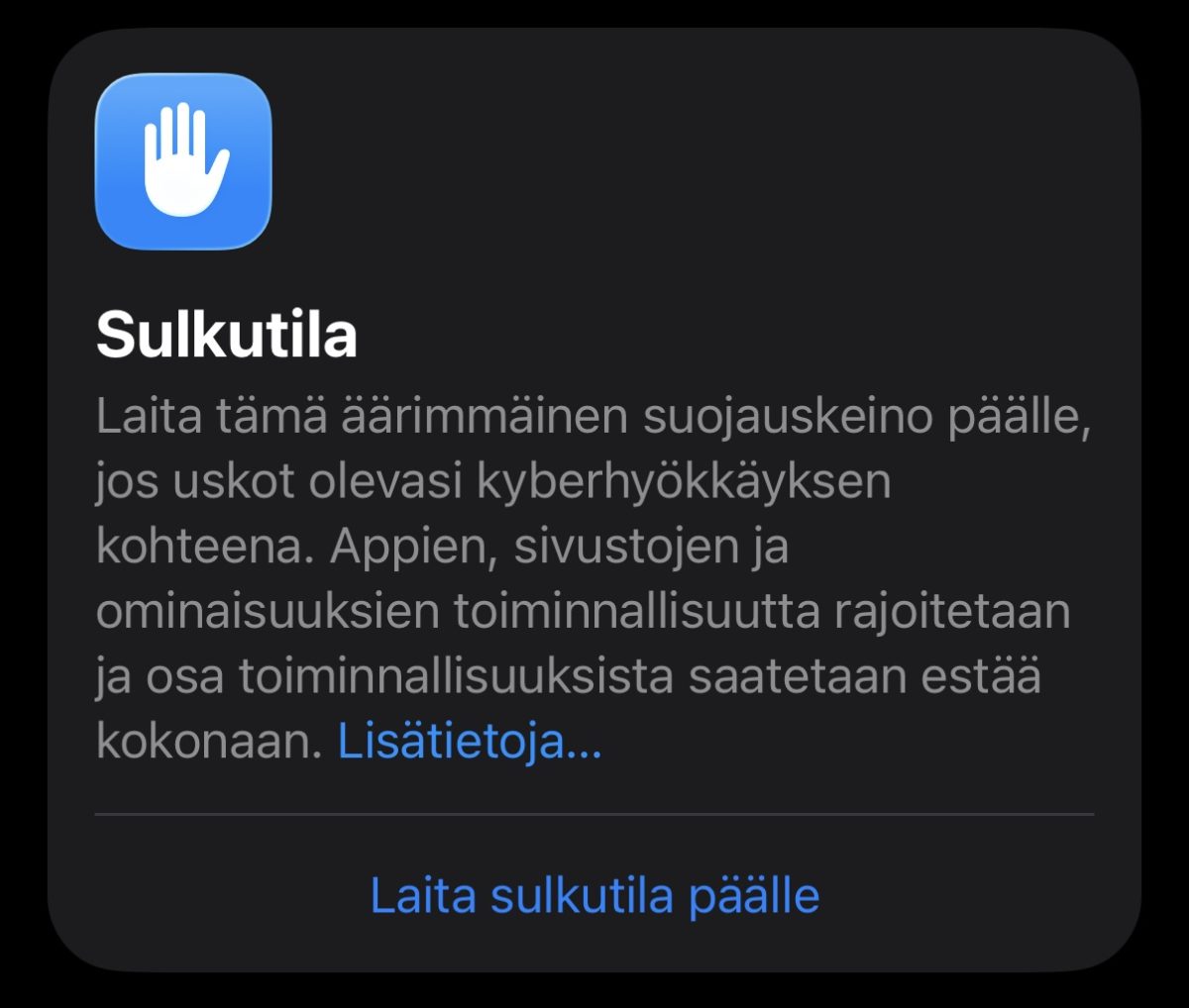 Lockdown-suojatila estänyt FBI:tä pääsemästä toimittajan iPhonen tietoihin 1 Lockdown-suojatila estänyt FBI:tä pääsemästä toimittajan iPhonen tietoihin0