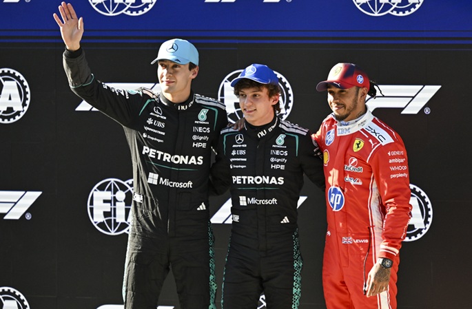 Antonelli saavuttaa ensimmäisen F1-voiton Kiinan GP:ssä 1