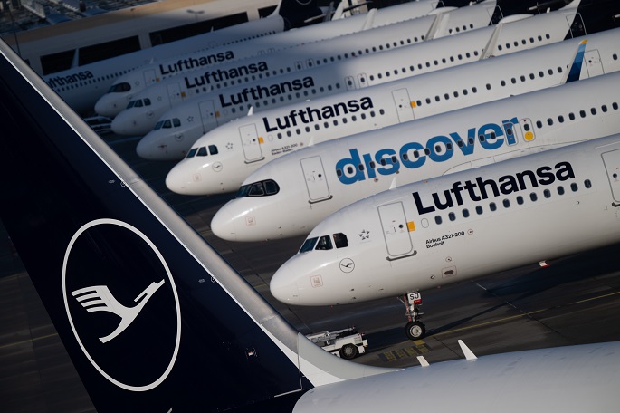 Satoja Lufthansa-lentoja peruttu, kun pilottien kaksipäiväinen lakko käynnistyi. 1