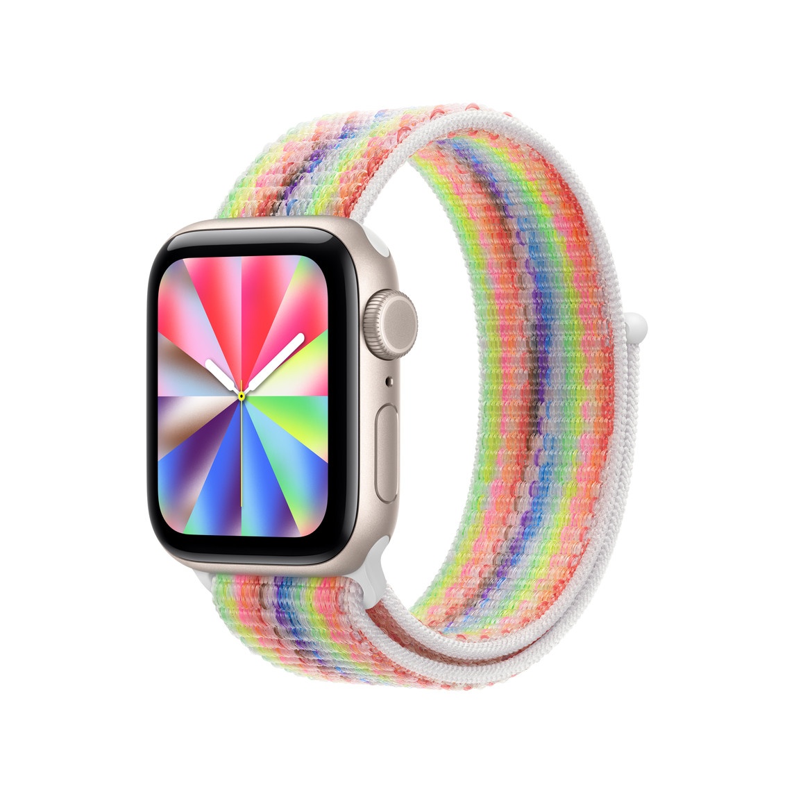 Apple esitteli ja lanseerasi uuden Pride Edition Sport Loop -rannekkeen – uudet Pride-kellotaulut ja -taustakuvat saapuvat pian. 1
