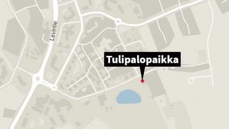 Baari tuhoutui pahoin Levillä Kittilässä 1