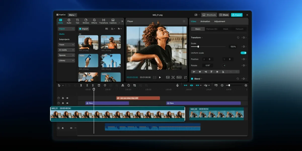 CapCut Pad julkaistu – tarjoaa työpöytätason videoeditointiominaisuuksia Android-tableteilla 1