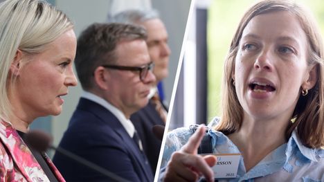 Europarlamentaarikko Li Andersson kritisoi Petteri Orpon ja Riikka Purran hallitusta 1