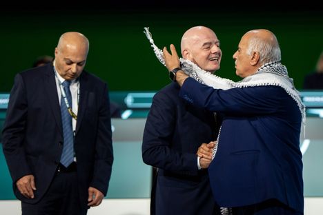 Gianni Infantino yritti edistää Israelin ja Palestiinan välistä yhteistyötä: yritys epäonnistui. 1