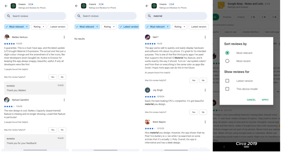 Google teki kaksi muutosta Play-kaupan arviointijärjestelmään. 4 Google teki kaksi muutosta Play-kaupan arviointijärjestelmään. 3