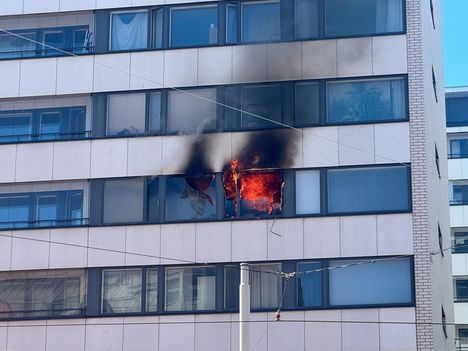 Helsingissä syttyi palotilanne 1