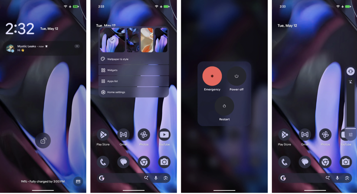 Kuvavuoto: Google lisää Android 17:ään uusia käyttöliittymän säätömahdollisuuksia ja lisää sumennustehosteita. 1