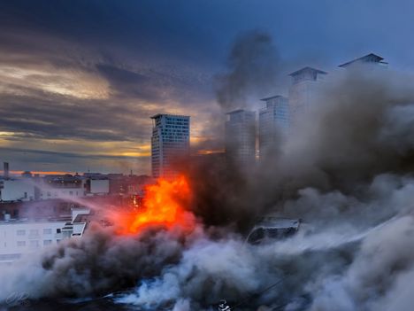 Kuvia Kalasataman tulipalosta 9