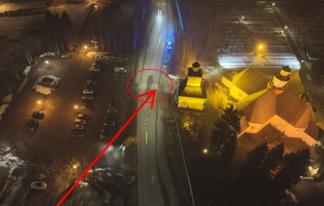 Mies törmäsi naisiin kirkon alueella Ilmajoella. 5