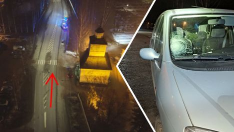 Mies törmäsi naisiin kirkon alueella Ilmajoella. 1