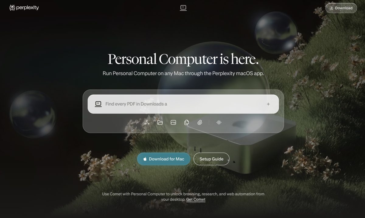 Perplexity julkaisi uuden macOS-sovelluksen – Perplexity Computer -tekoälyagentti nyt laajasti käytettävissä. 1