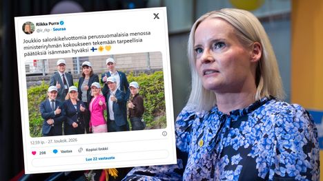Perussuomalaiset julkaisi lippiksen Sdp:n lausunnosta – Riikka Purran somepäivitys 2 Perussuomalaiset julkaisi lippiksen Sdp:n lausunnosta – Riikka Purran somepäivitys 1