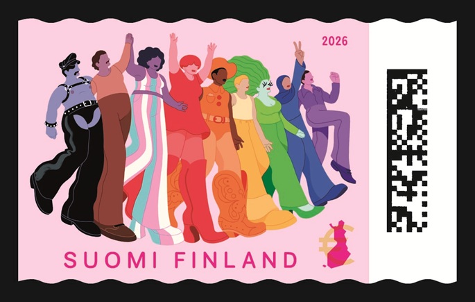 Posti julkaisee Pride-leiman tasa-arvon ja ihmisoikeuksien kunniaksi. 2 Posti julkaisee Pride-leiman tasa-arvon ja ihmisoikeuksien kunniaksi. 1
