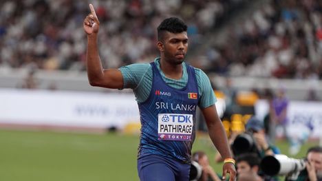 Sri Lankan Rumesh Tharanga Pathirage: hurja heitto 1
