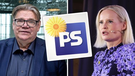 Timo Soini antoi lausunnon perussuomalaisten uudesta logosta. 2 Timo Soini antoi lausunnon perussuomalaisten uudesta logosta. 1