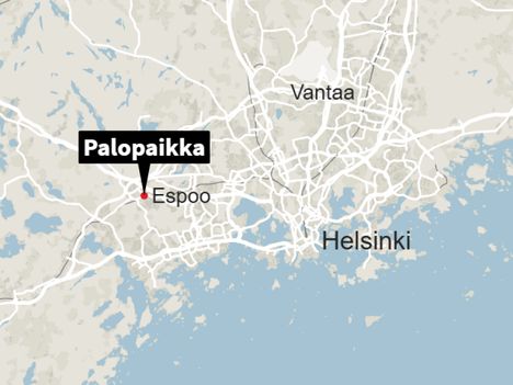 Tulipalo asuinkerrostalossa Espoon keskustassa 3