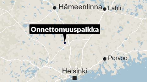 Vakava onnettomuus iltaseitsemältä – moottoripyöräilijä menehtyi 2 Vakava onnettomuus iltaseitsemältä – moottoripyöräilijä menehtyi 1