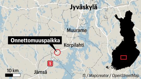 Vakava onnettomuus ysitiellä Jyväskylässä – kahdeksan henkilöä toimitettu sairaalaan 2 Vakava onnettomuus ysitiellä Jyväskylässä – kahdeksan henkilöä toimitettu sairaalaan 1
