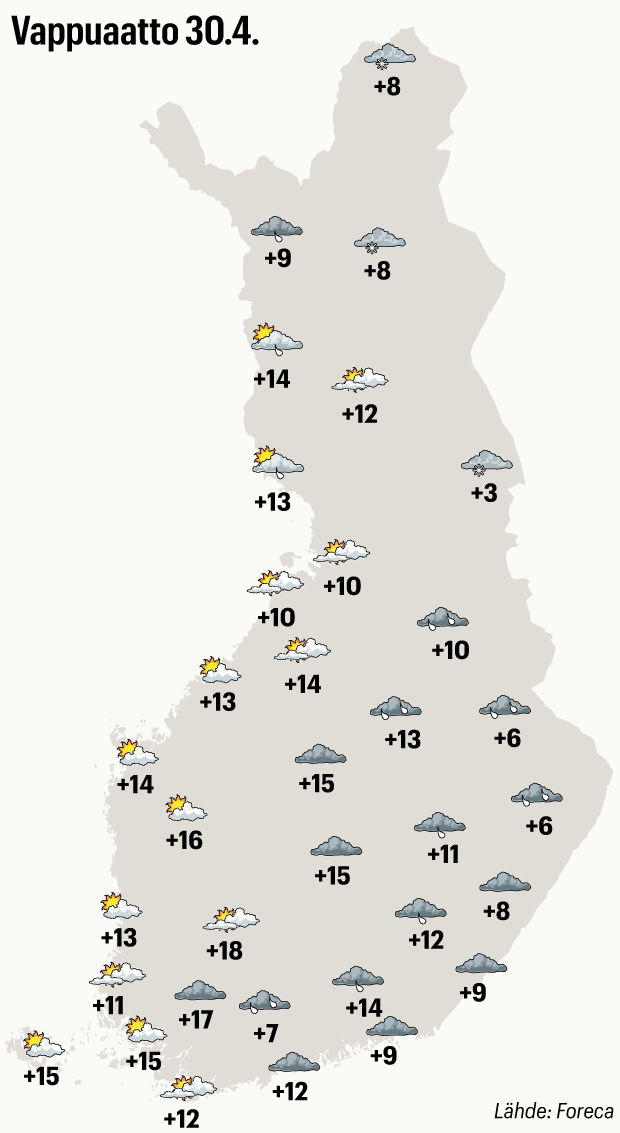 Vappua juhlistetaan upeassa säässä 6 Vappua juhlistetaan upeassa säässä 5