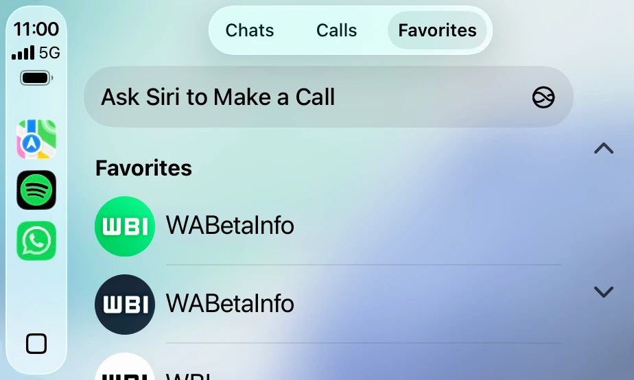 WhatsApp-sovellus integroituu Apple CarPlayhin 6 WhatsApp-sovellus integroituu Apple CarPlayhin 5