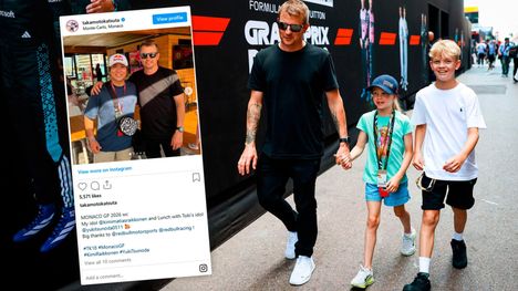 F1: Kimi Räikkönen ja Takamoto Katsuta poseerasivat yhdessä – fanit innostuivat 1