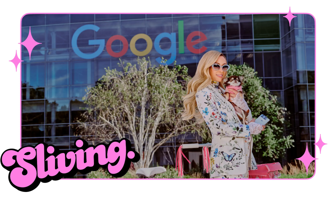 Paris Hilton tekee yhteistyötä Googlen kanssa: esittelee Android-alustaa ja sovellusten kehittämistä tekoälyn avulla. 1