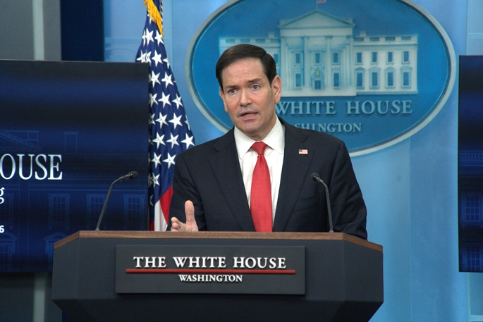 Rubio: Israelin 70 prosentin Gazan alueen haltuunotto ei kuulu Yhdysvaltojen suunnitelmaan. 1