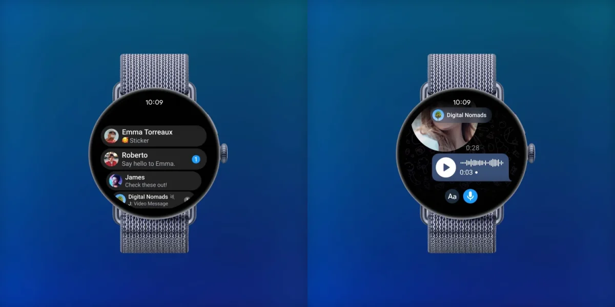 Telegram-sovellus on nyt saatavilla Wear OS -älykelloille. 3