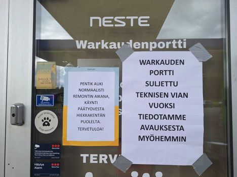 Varkauden huoltoaseman katto sortui – ajankohtainen tilanne tässä. 4 Varkauden huoltoaseman katto sortui – ajankohtainen tilanne tässä. 3