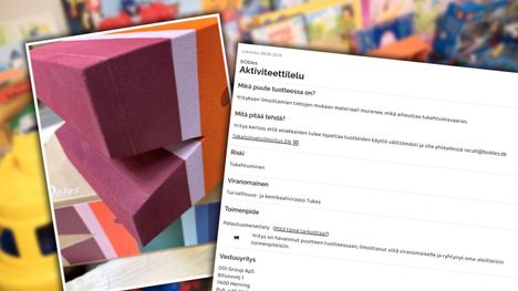 Varoitus! Ota tämä lelu välittömästi lapsesi käsistä. 2 Varoitus! Ota tämä lelu välittömästi lapsesi käsistä. 1