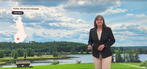 Ylen televisiouutisissa virhe – sääkarttaa ei saatu esitettyä ruudulla. 1