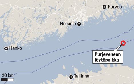 Yön aikana toteutettu pelastustoimenpide Suomenlahdella 4 Yön aikana toteutettu pelastustoimenpide Suomenlahdella 3