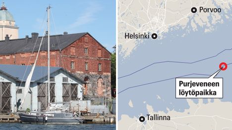 Yön aikana toteutettu pelastustoimenpide Suomenlahdella 2 Yön aikana toteutettu pelastustoimenpide Suomenlahdella 1
