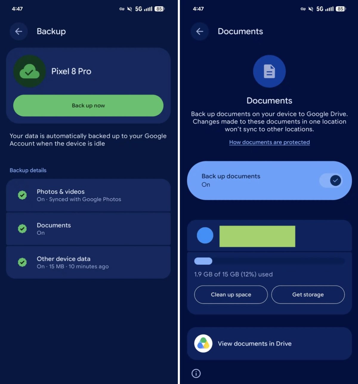 Google toi Android-laitteille paikallisten dokumenttien varmuuskopioinnin 1