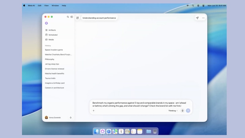 Meta julkaisi Meta AI -sovelluksen Mac-tietokoneille 1