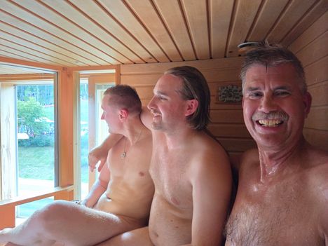 Jyväskyläläisen sauna on yksi MM-rallin upeimmista katsomoista 3