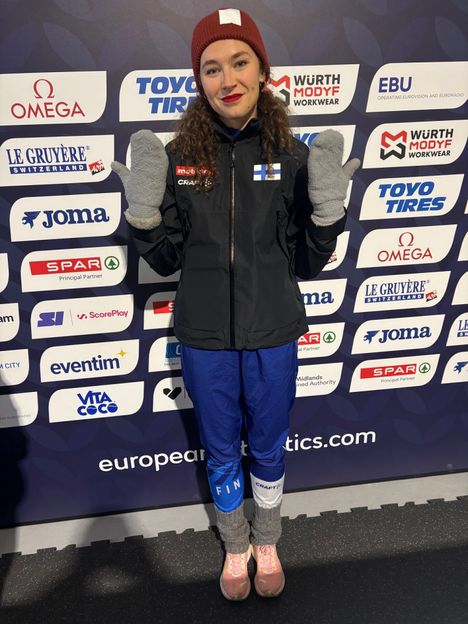 Ella Junnila kommentoi naisten korkeuden EM-finaalia 2026 2 Ella Junnila kommentoi naisten korkeuden EM-finaalia 2026 1