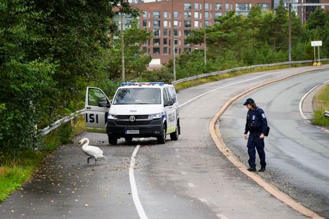 Joutsenelle järjestettiin oma poliisisaattue 3