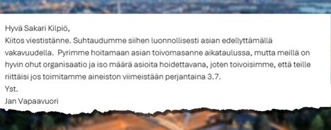 Sähköposti paljastaa: Orpon kabinetti edisti Garden Helsingin tukea vielä kohun keskellä 11