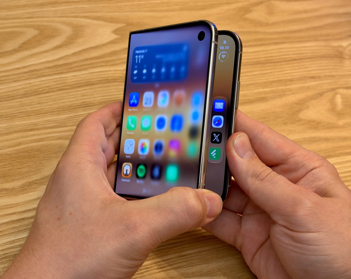 Ensituntumat taittuvasta iPhone Duosta: Applen uutuus on onnistunut mutta vaatii myös uuteen tottumista 46 Ensituntumat taittuvasta iPhone Duosta: Applen uutuus on onnistunut mutta vaatii myös uuteen tottumista 45