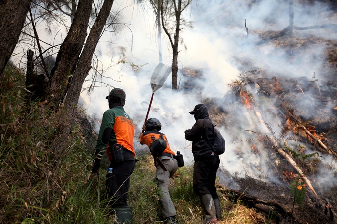 Indonesia taistelee metsäpaloja tuhansien hehtaarien alueella prioriteettiprovinssien ulkopuolella 2 Indonesia taistelee metsäpaloja tuhansien hehtaarien alueella prioriteettiprovinssien ulkopuolella 1