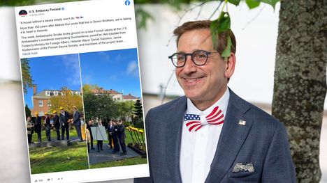 Yhdysvaltain suurlähetystöön rakennetaan sauna 1